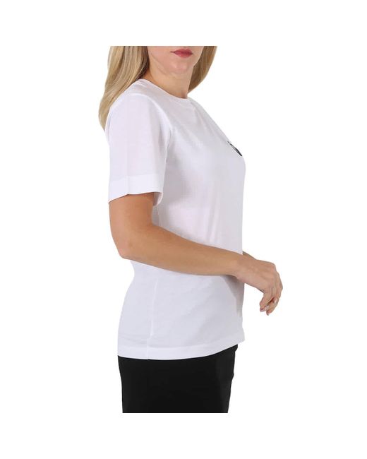 Chloé White Cotton Jersey Logo Classic T-shirt