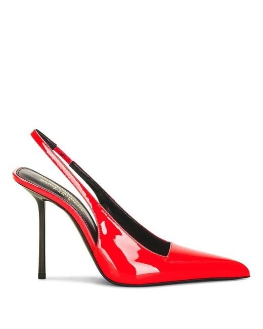 Saint Laurent Red Paloma Slingback Pumps, Brand Size 39 Us