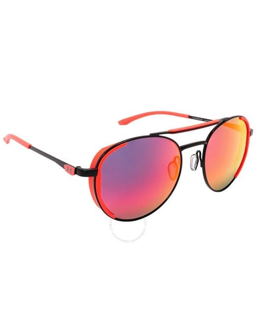 Under Armour Pink Grey Infrared Oval Sunglasses