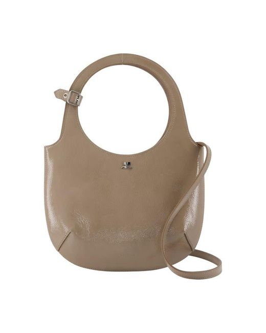 Courreges Brown Holy Shoulder Bag