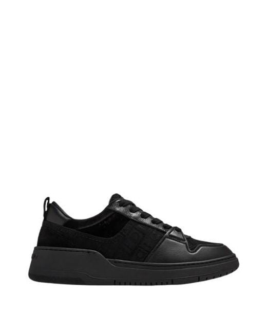 Ferragamo Black Dennis Jacquard Sneakers for men