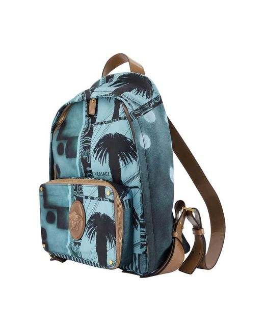 Versace Blue Backpack