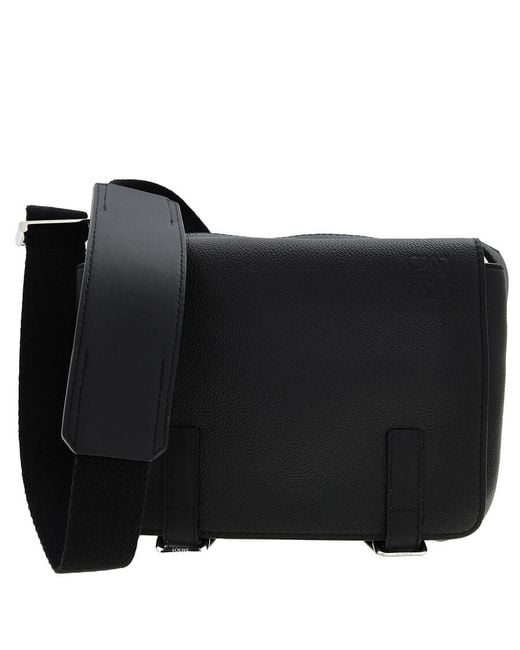 Loewe Xs Military Messenger Bag in Black for Men | Lyst