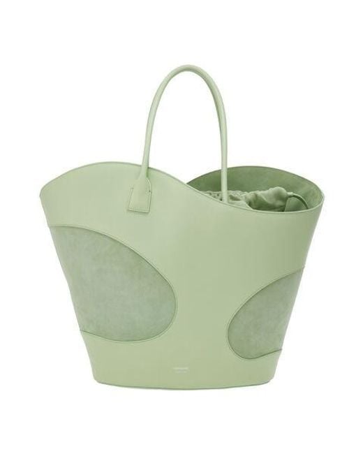 Ferragamo Green Cut-Out Detailing Xl Tote Bag for men