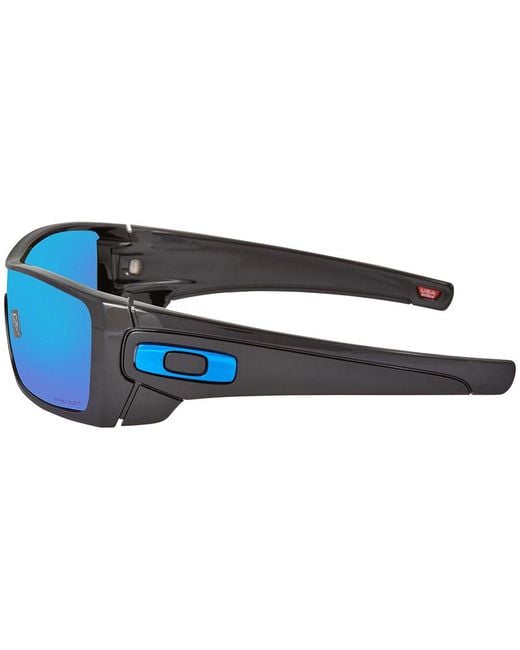 Oakley Blue Batwolf Prizm Sapphire Wrap Sunglasses for men