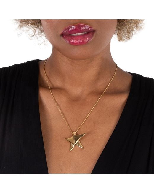 Ferragamo Metallic Ladies Star Pendant Necklace