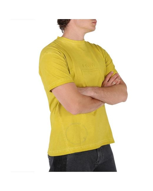 A_COLD_WALL* Yellow Dissolve Dye Cotton T-shirt for men