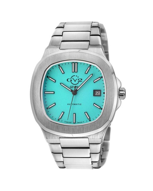 Gevril Metallic Potente Automatic Blue Dial Watch for men