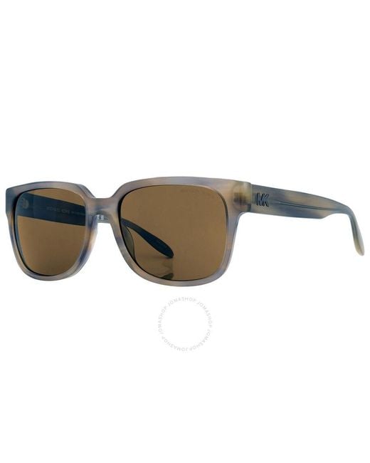 Michael Kors Brown Washinton Solid Square Sunglasses Mk2188 3444/2 57 for men