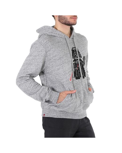 Mostly Heard Rarely Seen Gray Heather Invader Jersey Hoodie for men