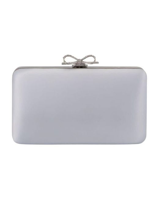 Self-Portrait Metallic Self-Portrait Satin Box Clutch Clutch