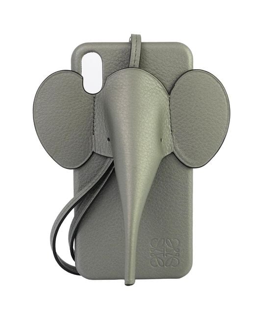 Loewe Gray Textured-leather Iphone Xs Max Case