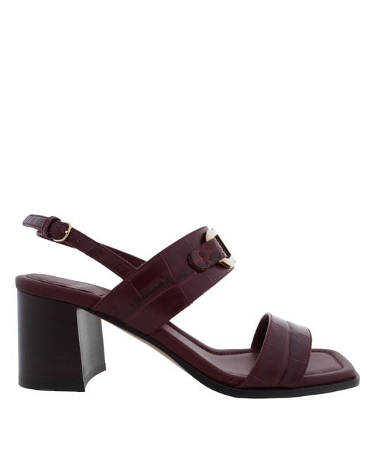 Ferragamo Brown Lou Gancini Ornament Sandals