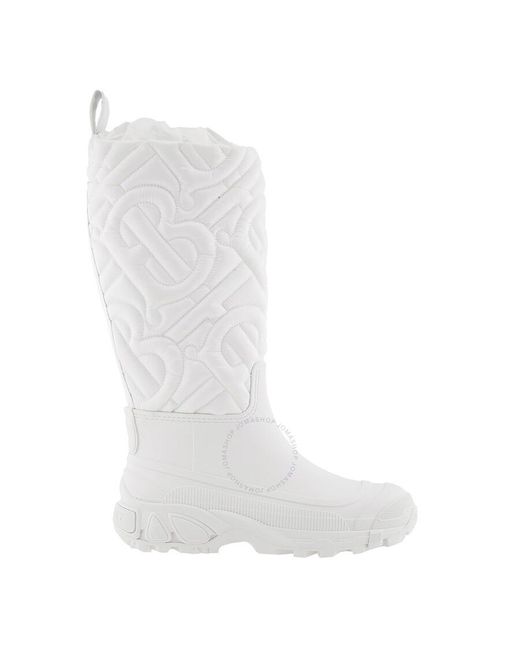 Burberry white boots deals