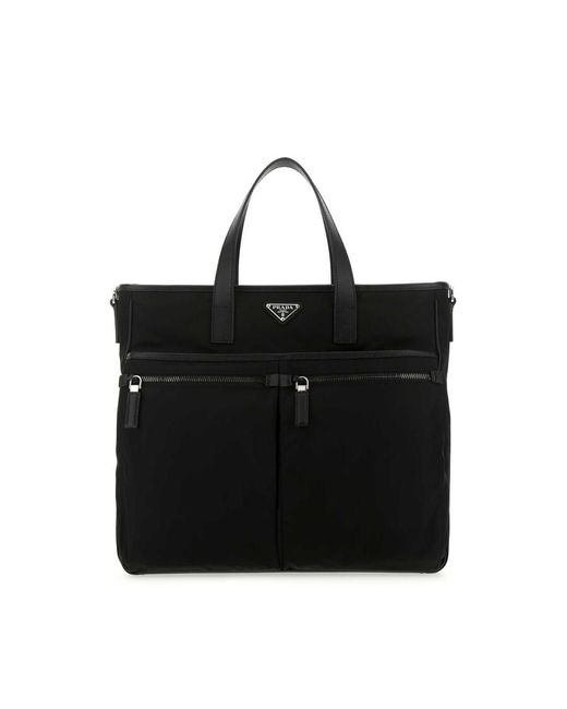 Prada Black Nylon Handbag for men