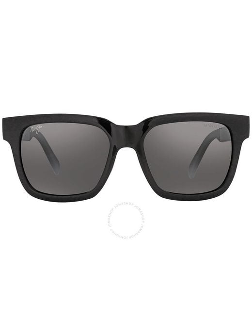 Maui Jim Gray Mongoose Neutral Grey Square Sunglasses