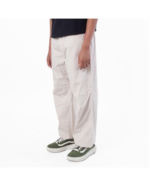 Burberry Natural Straight-Leg Drawstring Trousers for men