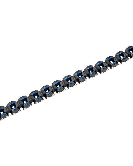 Robert Alton Blue And Stainless Steel Bracelet for men