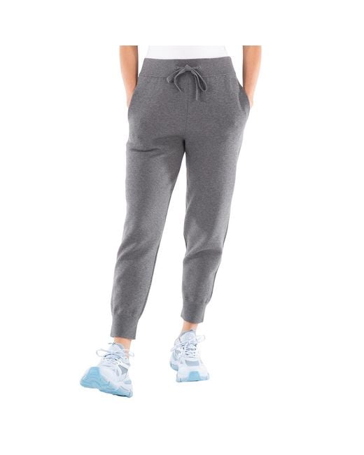 Burberry Gray Storm Melange Tb Logo Knit Sweatpants