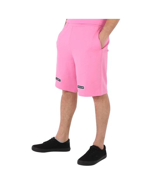 Burberry Pink Jersey Shorts for men