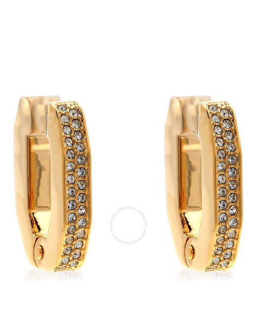 Swarovski Metallic Ladies Dextera Octagon Hoop Earrings
