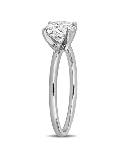 Created Forever Metallic 1 1/2Ct Tw Lab Grown Diamond Solitaire Engagement Ring for men