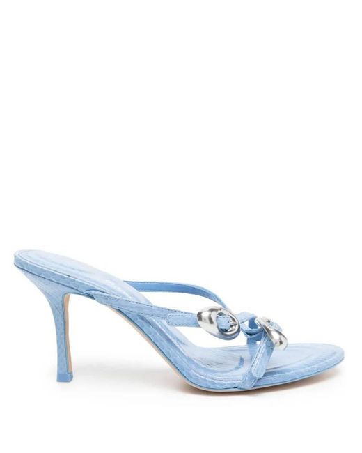 T By Alexander Wang Blue Dome 85 Water Snake Slide Sandals