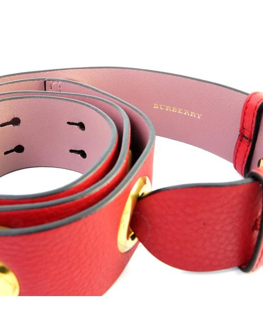 Burberry Red Leather Belt Bag Strap
