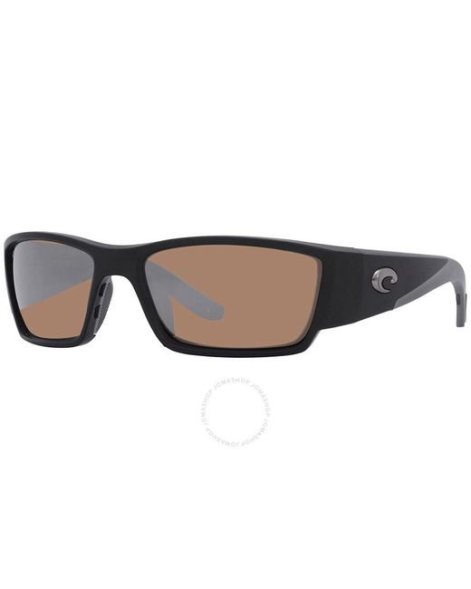 Costa Del Mar Brown Corbina Pro Copper Silver Mirror Polarized Glass Sunglasses 6s9109 910903 61 for men