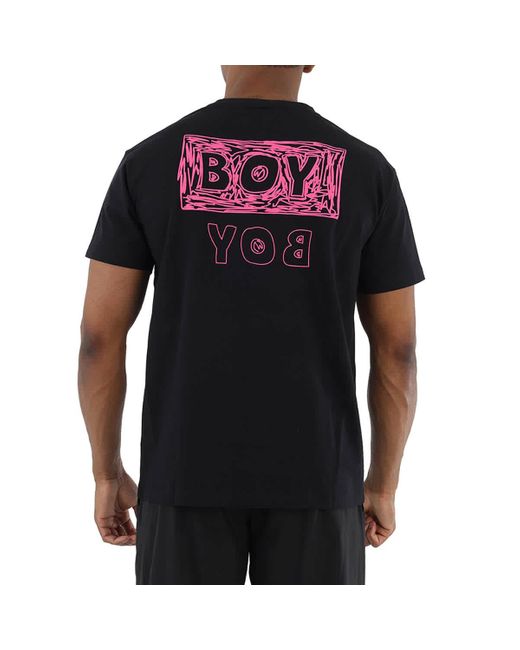 BOY London Black Boy Doodle Cotton T-shirt for men