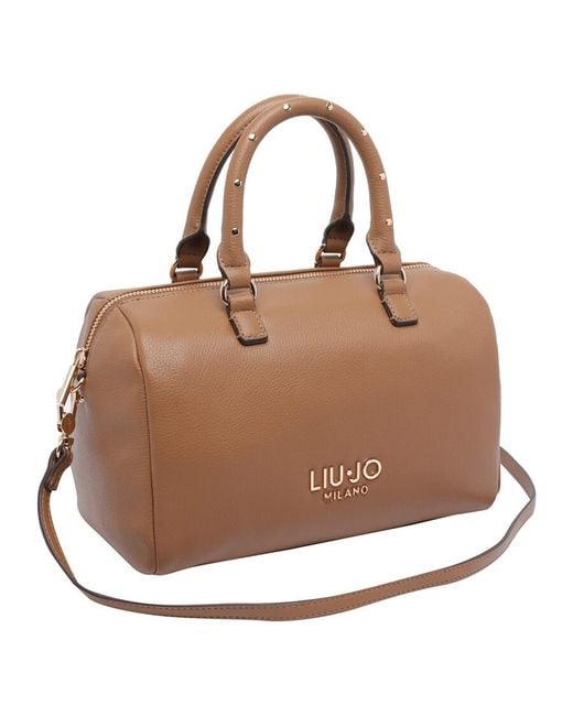Liu Jo Brown Logo Satchel