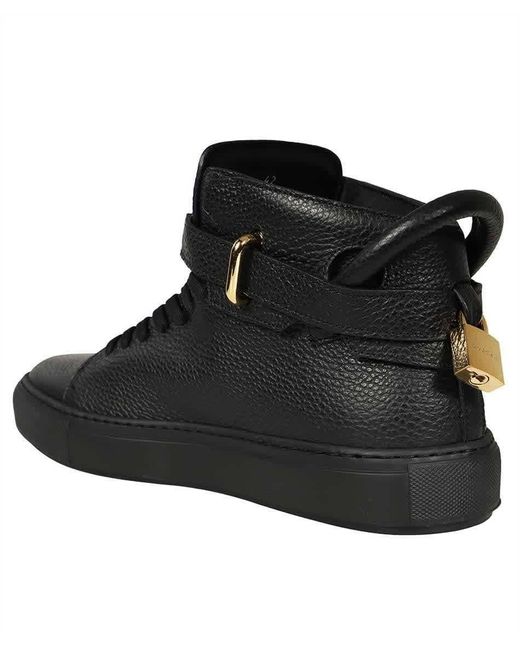 Buscemi Black Alce High-top Leather Sneakers for men
