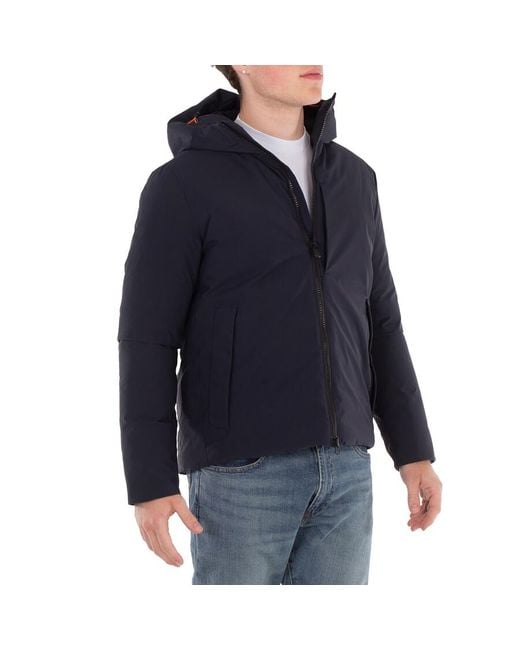 Save The Duck Blue Obione Hooded Jacket for men