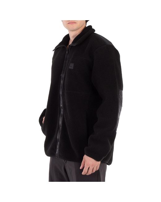 Rains Black Yermo Fleece Jacket for men