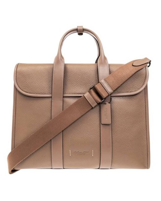 COACH Gotham Portfolio Leather Briefcase in Brown for Men | Lyst 