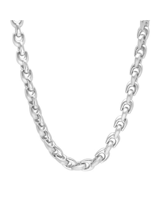Robert Alton Metallic Wishbone Link Stainless Steel Jewelry Gift Set for men