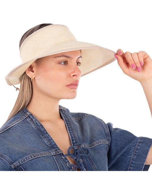 Van Palma Natural Visor Hat