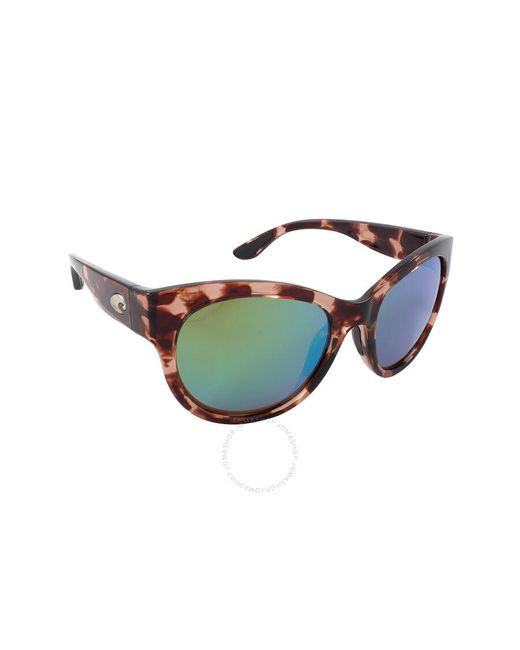 Costa Del Mar Blue Maya Green Mirror Polarized Glass Sunglasses 6s9011 901101 55