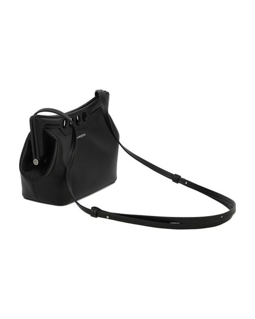 McQueen Black The Peak Mini Clutch Bag
