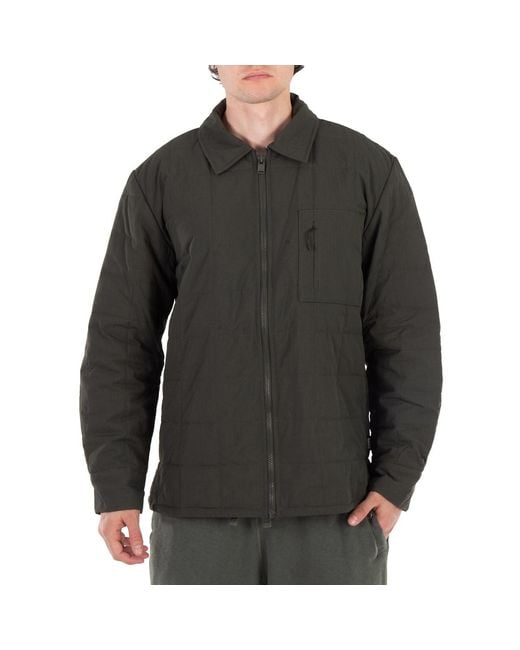 Rains Gray Quilted Giron Liner Nylon Overshirt for men