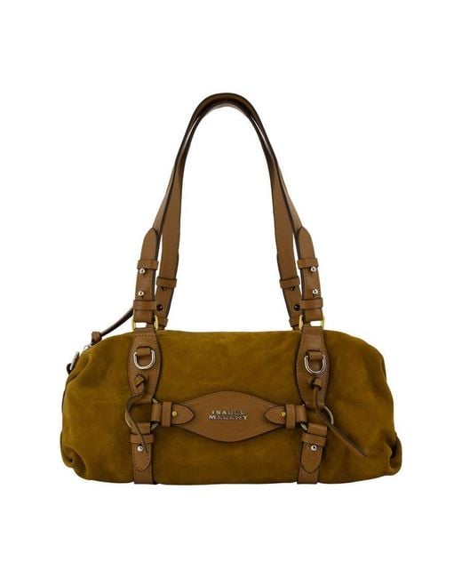 Isabel Marant Metallic Tilpa Mini Shoulder Bag Khaki