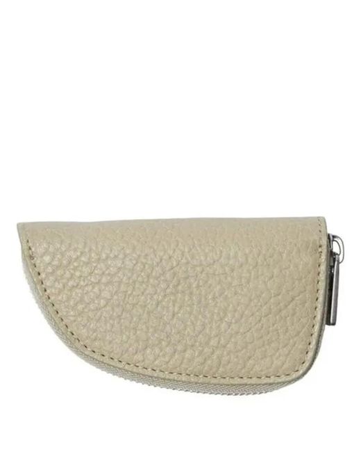 Burberry Natural Medium Shield Zip Wallet for men