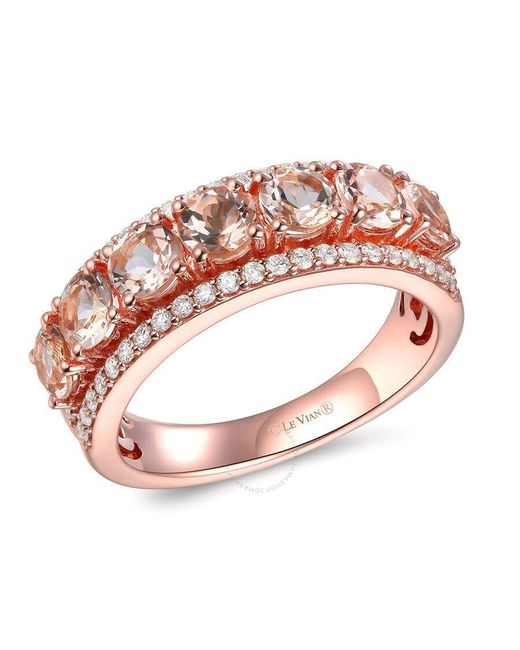Le Vian Pink Ladies Peach Morganite Rings Set