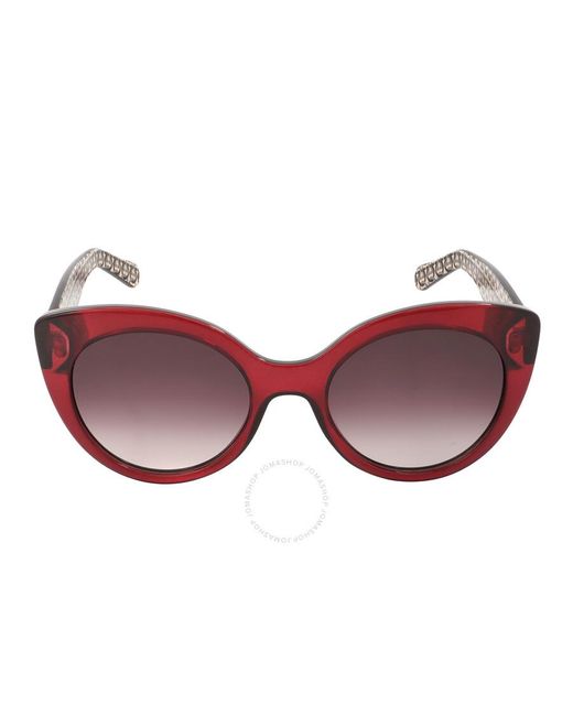 Ferragamo Red Burgundy Gradient Butterfly Sunglasses Sf964s 634 54