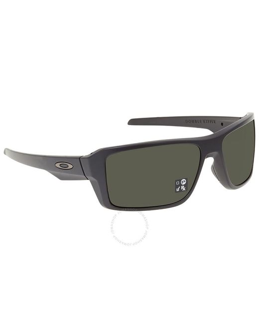Oakley Double Edge Dark Gray Sport Sunglasses Oo9380-938001-66 for men