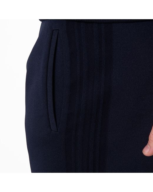 Burberry Blue Logo Embroidered Viscose-Blend Track Pants for men
