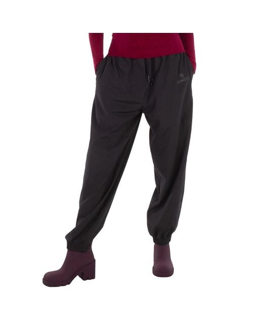 Moncler Black Drawstring Jogging Trousers, Brand Size 44 Us