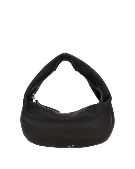Khaite Black Medium Olivia Hobo Shoulder Bag