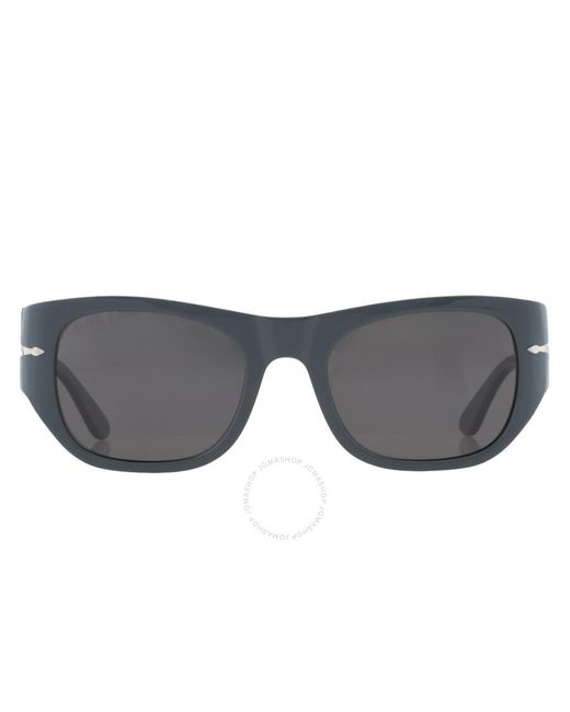 Persol Gray Polarized Square Sunglasses Po3308s 117348 54