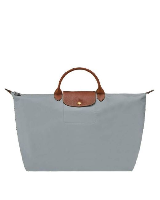 Longchamp Blue Le Pliage Travel Bag
